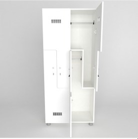 Resim ModülerDünyası Modüler Dünyası Z Kapaklı Kilitli Gardrop Soyunma Dolabı (310716798) 