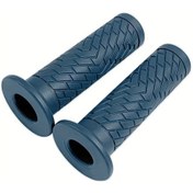 Resim Hightower Evrensel 22mm Kaymaz Mavi Motosiklet Tutacak Grip Seti Off Road Touring 