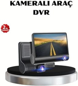 Resim Full HD Araç Kamerası 3’lü 4.0” Ekranlı ve HDR Gece Görüşlü 