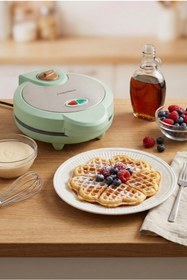 Resim ozbience 1200W Waffle Makinesi, Yapışmaz Plakalar, Pratik ve Hızlı Kullanım 