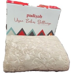 Resim Padişah Emboss Çift Kişilik Battaniye Vizon Çok Renkli 