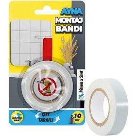 Resim Çift Taraflı Ayna Montaj Köpük Bandı 19mm X 2mt 