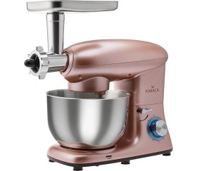 Resim Karaca Multichef Stand Mikser Antrasit Kıyma ve Hamur Yoğurma Makinesi 1400W 5,5 Lt 