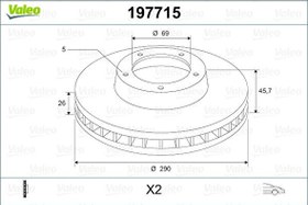 Resim ON FREN DISK AYNASI MITSUBISHI GRANDIS 2.4I VALEO 197715 