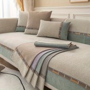 Resim 1 adet Bohemian Solid Renk Küçük Elmas Chenille Kaymaz Koltuk Kılıfı, İki Tonlu Dikişli Koltuk Kılıfı, Evcil Hayvan Dostu, Kalın Plüş Koltuk Koruyucu, Kaymaz Koltuk Kılıfı, Mobilya Kılıfı, Yatak Odası, Ofis, Oturma Odası Ev Dekorasyonu için. 