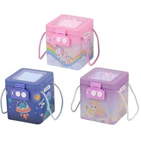 Resim Şifreli Metal Kare Kumbara - S-259 - 1 Adet Stokta Olan Gönderilir 