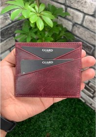 Resim Guard Antik Bordo Hakiki Deri Kartlık - 173gua2307t1434 Çok Renkli 
