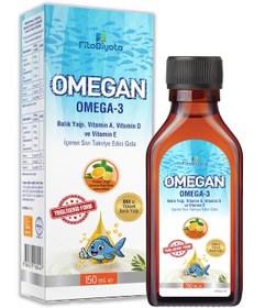Resim Fitobiyota Omegan Omega-3 Takviye Edici Gıda 150 ML 