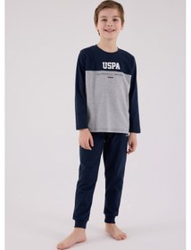 Resim U.S. Polo Assn. U.s. Polo Assn Erkek Çocuk Lacivert Pijama Takımı 5274-48768 Lacivert 