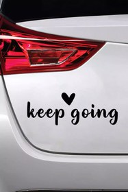 Resim Genel Markalar Keep Going Sticker Oto Motor Laptop Duvar Folyo Sticker 80 X 32 Cm 