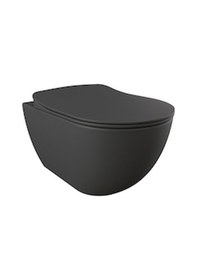 Resim Creavit Free Rim-Off Kanalsız Asma Klozet Antrasit Mat Fe322 + Ya 