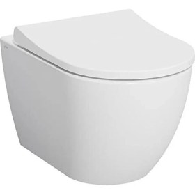 Resim Vitra S60 Rim-Ex Smoothflush Beyaz Kanalsız Asma Klozet ve Yavaş Kapanır Kapak 7510L003-0090 