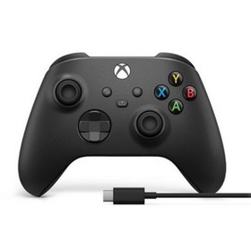 Resim Microsoft Xbox Wireless Controller 9.nesil Kol siyah k + Type C USB Kablo 