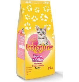 Resim Econature Tavuklu Yavru Kedi Maması 15 KG 