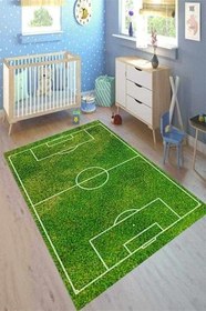 Resim Verona Kaymaz Deri Tabanlı Yıkanabilir Antibakteriyel Dijital Baskı Çocuk Halısı, CK-10019A-VRN-200X400 