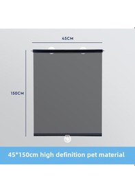 Resim Yunboo Tır Ön Camı Genişleyebilir Güneş Perdesi - Şeffaf Isı Yalıtımı, Süction Cup Montajlı, Araç İçi Soğuk Tutucu 45x150cm 