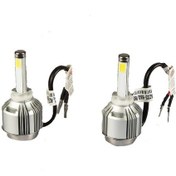 Resim Led Far Ampulü Çift Renk Mavi Beyaz H27-36W-4800Lm-12V Laam493 