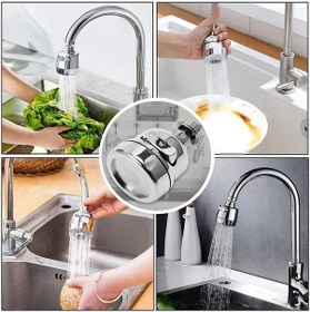 Resim Ayt Sunup Sn-27115 3 Kademeli Tasarruflu Musluk Başlığı 360 Derece Musluk Tayzik Aparatı Gri 