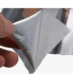 Resim Zimak Alüminyum Folyo Bant 44 mm x 20 Metre Sızdırmaz Yanmaz Soba Borusu Bandı (2 Adet) 