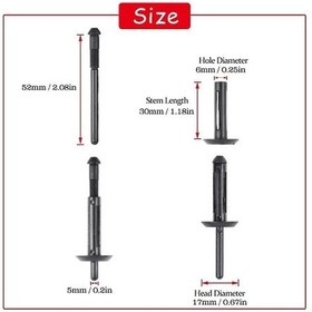 Resim Tenfowee Yüksek Kaliteli Plastik 200 Adet Otomotiv Perçin Klipsi - Chrysler, Dodge, Jeep, Ford Uyumlu 