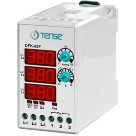 Resim Tense Dfk-05f ,ray/dın 3-faz Kontak-1a1k Dijital Faz Koruma Röle 
