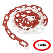 Resim LOREX Lr-1031 Plastik Trafik Zinciri-6cm-5m Kırmızı-beyaz 