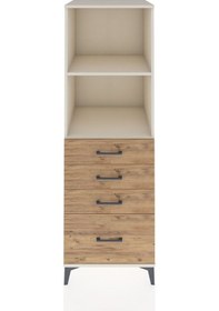 Resim Kronos Dolap 2 Raflı 4 Çekmeceli 60x59x182 Aytaşı-çam Aytaşı 