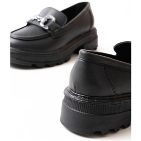 Resim 745-773 Siyah Günlük Yüksek Tabanlı Loafer Ayakkabı Siyah 