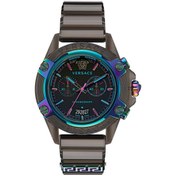 Resim Versace Erkek Kol Saati 44 Mm Vrscvez701022 Altın - Mavi 