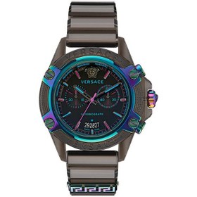 Resim Versace Erkek Kol Saati 44 Mm Vrscvez701022 Altın - Mavi 