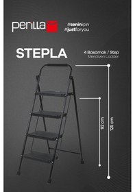 Resim Perilla Stepla 4 Basamaklı Merdiven 