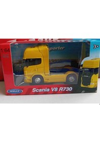 Resim Scania V8 R730 1:64 Ölçekli Tır Çekici Sarı 