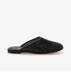 Resim Kemal Tanca Taşlı Kadın Terlik T5 Siyah-siyah Siyah 