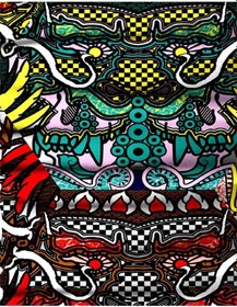 Resim Bandana Festival Color Siyah 