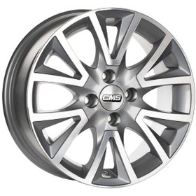 Resim CMS-832-03 6.5x15"-5x108 ET40 67.2 Diamond Racing Silver Jant (4 Adet) 