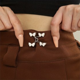 Resim 1 Çift Kadın Metal Kelebek Bel Tokası, Ayarlanabilir ve Ayrılabilir Pantolon ve Etek Boyu, Yaz Moda Aksesuarı, Günlük Rahat Kullanım İçin Uygun, Bayramlı Durumlar İçin Hediye 