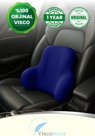 Resim LUMİNA PİLLOW ortopedik araç bel minderi,ortopedik ofis sandalyesi bel destek minderi,bel minderi,lacivert renk 