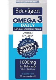 Resim Sorvagen Omega 3 Daily Saf Balık Yağı 50 Kapsül 