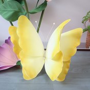 Resim Düğün Yolu Dekoratif Kelebek - PET Malzemeden Yapılmış, Ev Dekorasyonu, Sevgililer Günü ve Parti Düzenlemeleri için Uygun, 50cm/19.68 inç 3D Dev Yavaşça Soyulan 