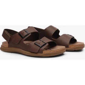 Resim Greyder Erkek Kahverengi Hakiki Deri Sandalet 6Y1CS64764 