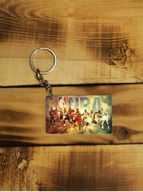 Resim Panorama Ajans Nba Yıldızları Lebron Jordan Lakers Bulls Basketbol Ince Metal Anahtarlık 