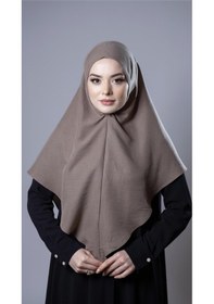 Resim Hürrem Bone Vizon Pratik Hazır Geçmeli Tesettür Eşarp Pamuk Caz Kumaş Düz Hijab 2306 10 