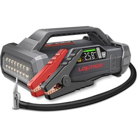 Resim Lokithor Ja302 12v 2500amp Li-polimer Akıllı Akü Takviye + Pompa + Powerbank + Led Lamba 