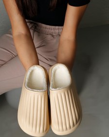 Resim Beyond Kadın Bej Homey İçi Yumuşacık Kürklü Su Geçirmez Kışlık Ev Terliği 3cm BYNDHFAY01 - BEJ / 