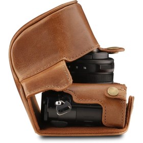 Resim MegaGear Panasonic Lumix Dc-lx100 Iı Gerçek Deri Fotoğraf Makinesi Kılıfı 