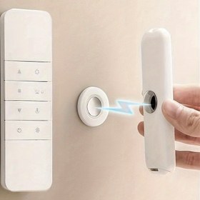 Resim 6 Adet Kolay Kurulum Manyetik Uzaktan Kumanda Tutucular - Matkap Gerektirmez, Kaymaz Metal Duvar Montaj Kancaları Ev Düzeni için, Kullanışlı Kancalar 