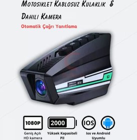 Resim BT16 Kask Bluetooth Kulaklık 