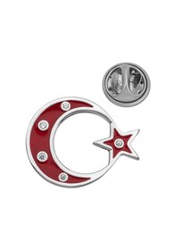 Resim Hk Gümüş Rozet Ay Yıldız Gümüş Takı Hediyelik Ürünler-205237 Çok Renkli 
