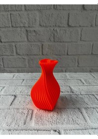 Resim Bfs Kalpli Turuncu Dekoratif Vazo 11 Cm Modern Şık Masaüstü Aksesuar 