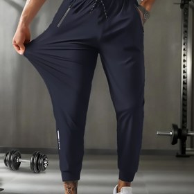 Resim Erkekler için Hızlı Kuruyan Antrenman Pantolonları - Nem Çeken Nefes Alabilir Yazlık Spor Şortlar, Elastik Bel ve Fermuar Cepli, Hafif Atletik Günlük Pantolonlar Koşu Yoga İçin, Yoga Şortları, Spor Aktif Giyim, Rahat Kalıp 